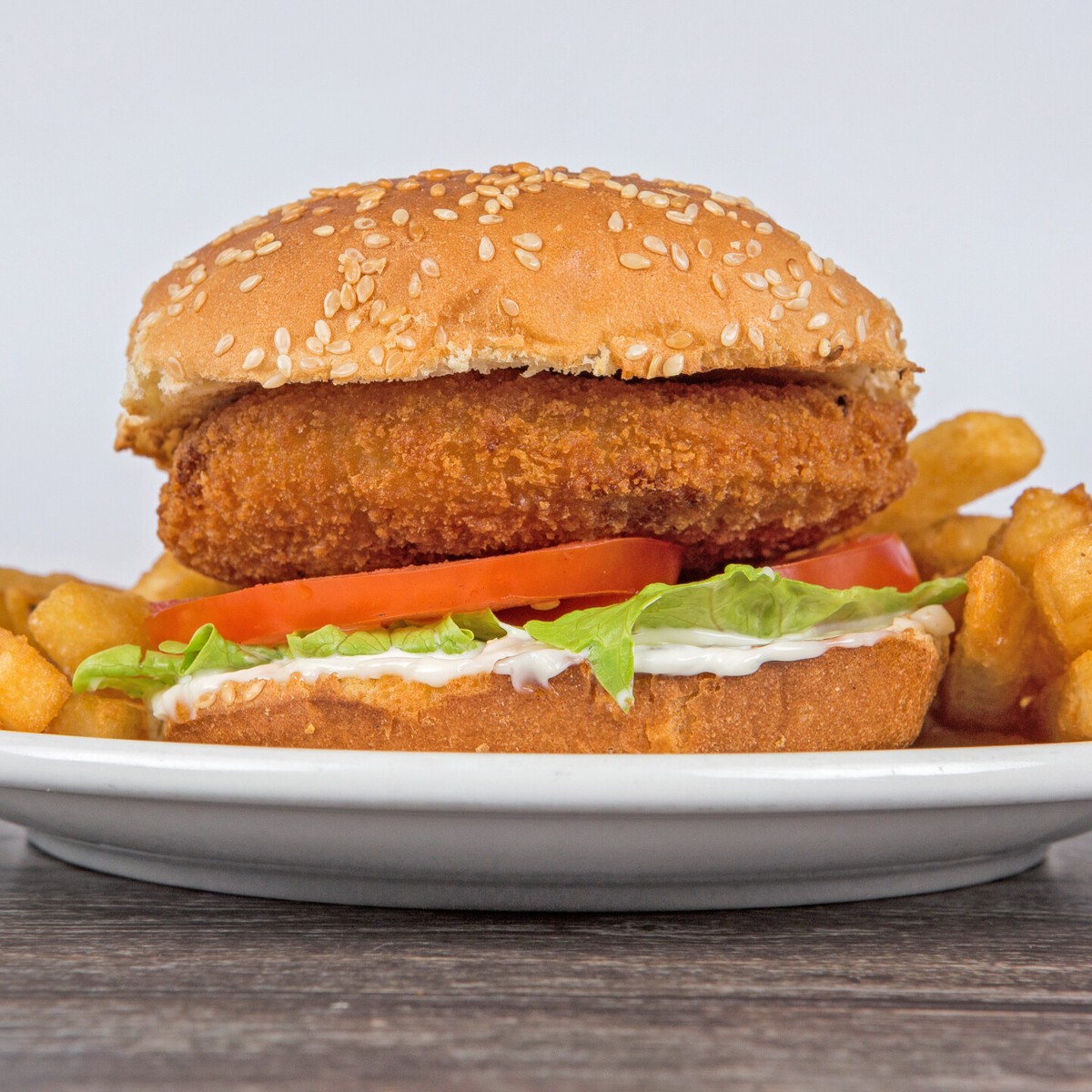 Chicken Burger & Fries